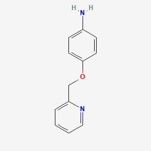 Chemical structure of 4-(Pyridin-2-ylmethoxy)aniline