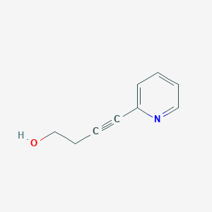 Chemical structure of 4-(Pyridin-2-yl)but-3-yn-1-ol