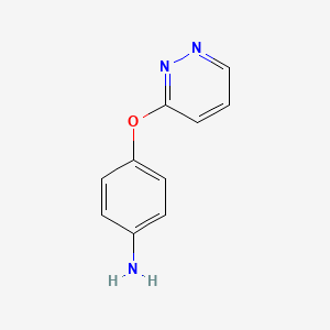 Chemical structure of 4-(Pyridazin-3-yloxy)aniline