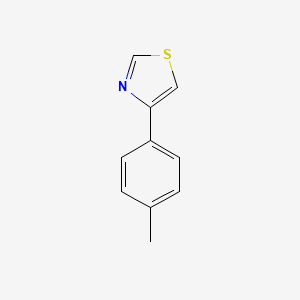 Chemical structure of 4-(p-Tolyl)thiazole