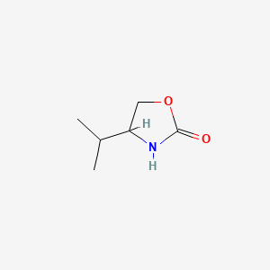 Chemical structure of 2-Oxazolidinone, 4-(1-methylethyl)-