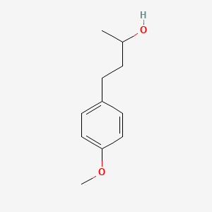 Chemical structure of 4-(p-methoxyphenyl)butan-2-ol