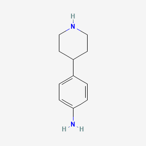 Chemical structure of 4-(Piperidin-4-yl)aniline
