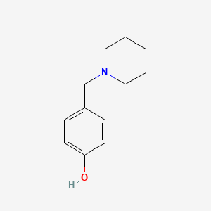 Chemical structure of 4-Piperidin-1-ylmethyl-phenol