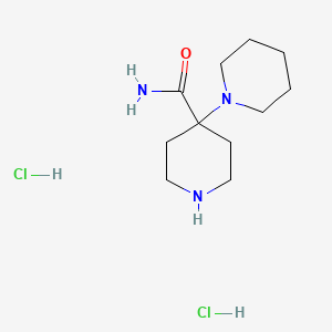 Chemical structure of (1,4'-Bipiperidine)-4'-carboxamide dihydrochloride
