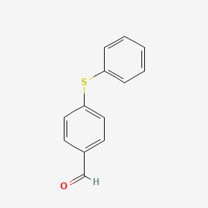 Chemical structure of 4-(Phenylthio)benzaldehyde
