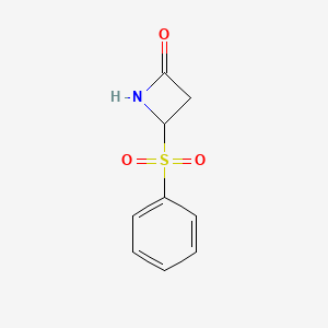 Chemical structure of 4-(Phenylsulfonyl)-2-azetidinone