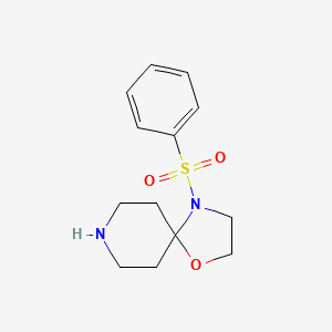 Chemical structure of 4-(phenylsulfonyl)-1-oxa-4,8-diazaspiro[4.5]decane