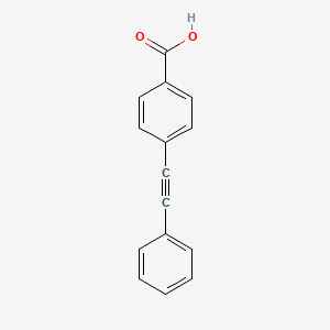 Chemical structure of 4-(Phenylethynyl)benzoic acid