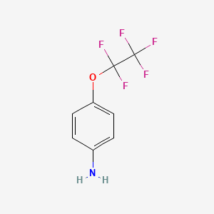 Chemical structure of 4-(Perfluoroethoxy)aniline