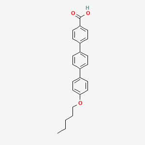 Chemical structure of 158938-08-0 4-N-Pentoxyterphenyl-carbonic acid