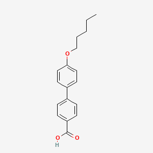 Chemical structure of 4'-(Pentyloxy)-[1,1'-biphenyl]-4-carboxylic acid