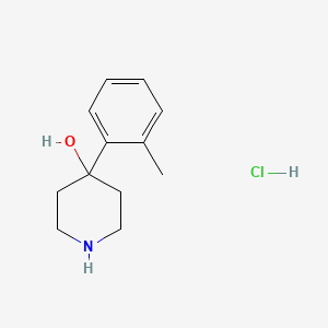Chemical structure of 4-(o-tolyl)Piperidin-4-ol hydrochloride