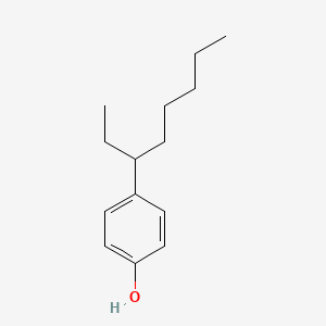 Chemical structure of 4-(octan-3-yl)phenol