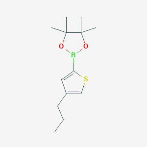 Chemical structure of 4-(n-Propyl)thiophene-2-boronic acid pinacol ester