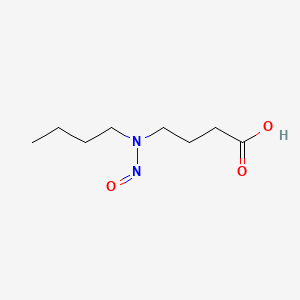 Chemical structure of 4-(N-Butyl-N-nitrosamino)butyric Acid