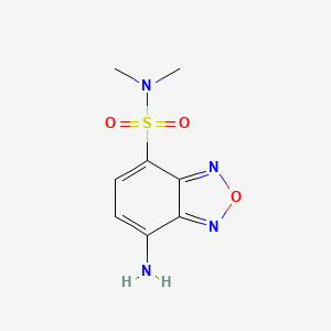 Chemical structure of 4-(N,N-Dimethylaminosulfonyl)-7-amino-2,1,3-benzoxadiazole