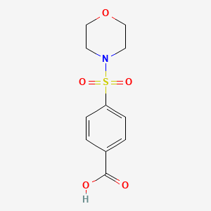 Chemical structure of 4-(Morpholinosulfonyl)benzoic acid