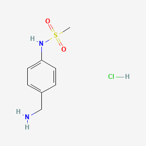 Chemical structure of 4-(Methylsulfonylamino)benzylamine Hydrochloride