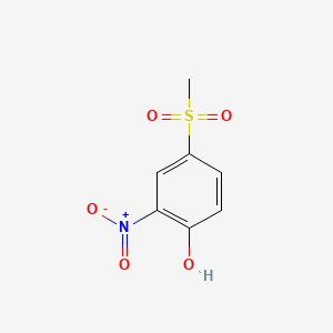 Chemical structure of 4-(Methylsulfonyl)-2-nitrophenol