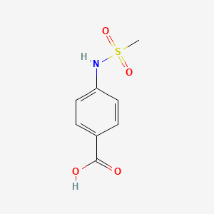 Chemical structure of 4-(Methylsulfonamido)benzoic Acid