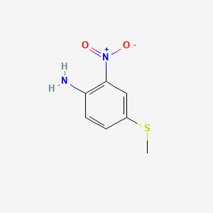 Chemical structure of 4-(Methylsulfanyl)-2-nitroaniline