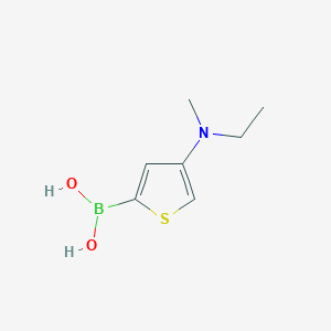 Chemical structure of 4-(Methylethylamino)thiophene-2-boronic acid