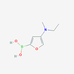 Chemical structure of 4-(Methylethylamino)furan-2-boronic acid