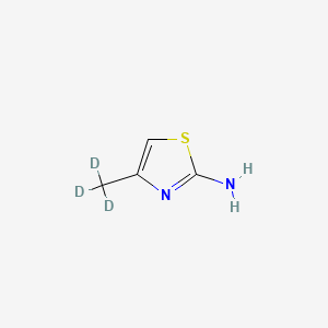 Chemical structure of 4-(methyl-d3)thiazol-2-amine