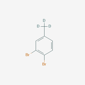 Chemical structure of 4-(Methyl-d3)-1,2-dibromobenzene