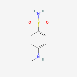 Chemical structure of 4-(Methylamino)benzenesulfonamide
