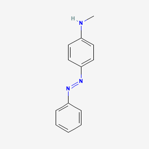 Chemical structure of 4-(Methylamino)azobenzene