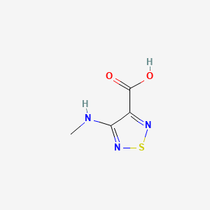 Chemical structure of 4-(Methylamino)-1,2,5-thiadiazole-3-carboxylic acid
