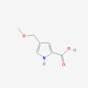 Chemical structure of 4-(Methoxymethyl)-1H-pyrrole-2-carboxylic acid
