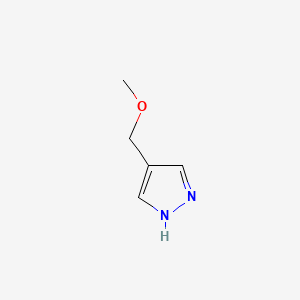 Chemical structure of 4-(methoxymethyl)-1H-pyrazole