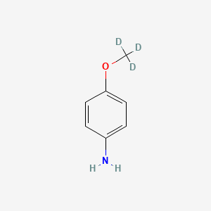 Chemical structure of 4-(2H3)methoxyaniline