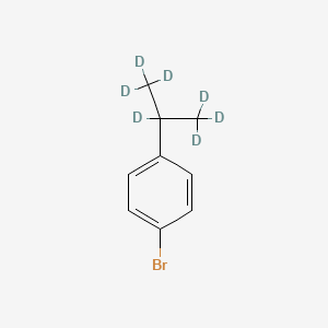 Chemical structure of 4-(iso-Propyl-d7)bromobenzene