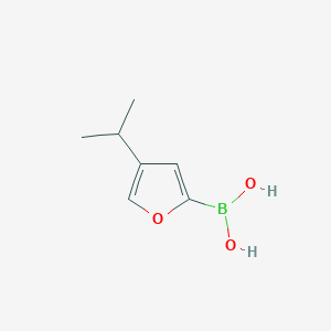Chemical structure of 4-(iso-Propyl)furan-2-boronic acid