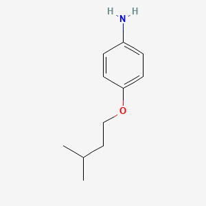 Chemical structure of 4-(isopentyloxy)aniline