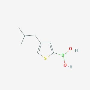 Chemical structure of 4-(iso-Butyl)thiophene-2-boronic acid