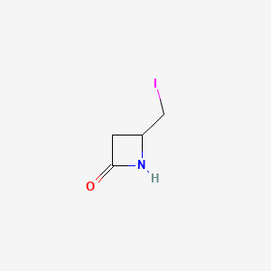 Chemical structure of 4-(Iodomethyl)azetidin-2-one