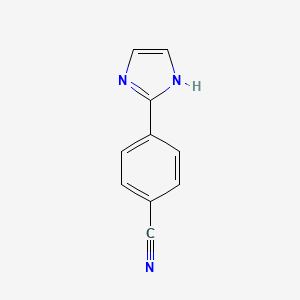 Chemical structure of 4-(Imidazol-2-yl)benzonitrile