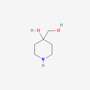 Chemical structure of 4-(Hydroxymethyl)piperidin-4-ol