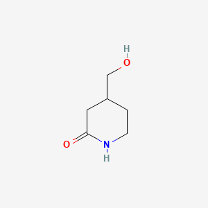 Chemical structure of 4-(Hydroxymethyl)piperidin-2-one