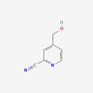 Chemical structure of 4-(Hydroxymethyl)picolinonitrile