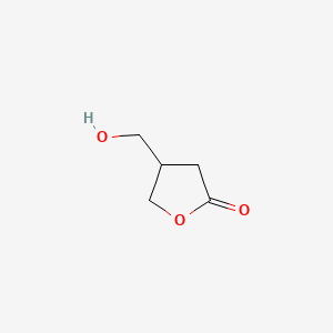Chemical structure of 4-(Hydroxymethyl)oxolan-2-one