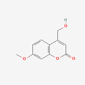 Chemical structure of 4-(Hydroxymethyl)-7-methoxy-2H-chromen-2-one