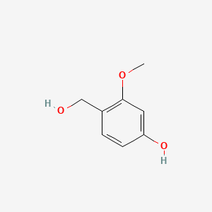 Chemical structure of 4-(Hydroxymethyl)-3-methoxyphenol