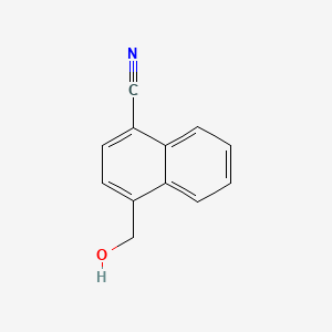 Chemical structure of 4-(Hydroxymethyl)-1-naphthonitrile