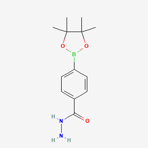Chemical structure of 4-(Hydrazinecarbonyl)phenylboronic acid